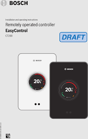Von wernau aus erfolgt auch die vertriebssteuerung für die marke junkers in deutschland. Ct200 Control Device User Manual Dcl1912 6720884199 En Fm Bosch Thermotechnik Gmbh