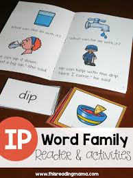 Learn To Read Ip Word Family Reader Activities This Reading Mama Word Family Books Word Families Word Family Readers