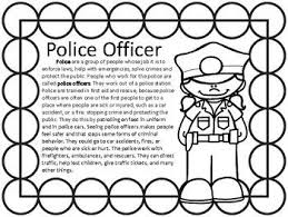 Free Community Helper Police Officer Coloring Pages And Informational Text Community Helpers Police Officer Community Helpers Police Informational Text