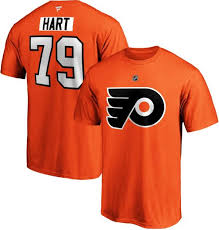 Carter hart philadelphia flyers stitched jersey #79 ice hockey orange black men. Nhl Men S Philadelphia Flyers Carter Hart 79 Orange Player T Shirt Dick S Sporting Goods