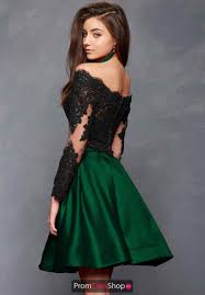 Clarisse Dress S3581 Promdressshop Com Short Green Dress Two Piece Homecoming Dress Long Sleeve Homecoming Dresses