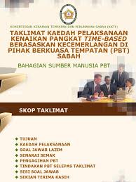 Sehingga 30 jun, kementerian bersama kementerian kerajaan tempatan dan perumahan sabah akan melaksanakan penguatkuasa pendidikan. Taklimat Kaedah Pelaksanaan Time Based Pbt Sabah Ppt