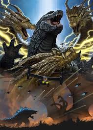 Godzilla Vs King Ghidorah Epic Battle By Misssaber444 On Deviantart Godzilla Vs King Ghidorah Godzilla Wallpaper Godzilla Tattoo