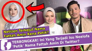 Abdul fattah bin mohd amin (lahir 14 september 1990) ialah seorang pelakon, penyanyi dan model malaysia. Terbongkar Ini Yang Terjadi Isu Neelofa Petik Nama Fattah Amin Di Twitter Youtube
