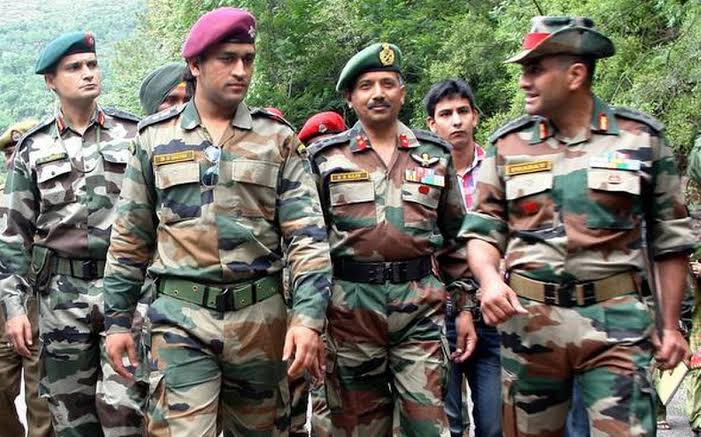 Image result for ms dhoni in aarmy
