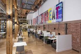 Adobe Town Hall Offices San Francisco Office Snapshots Town Hall Wood Columns Brick And Wood