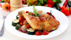 Puteți adăuga cu încredere și păstârnac. Pulpe De Pui Cu Legume La Cuptor Transavia