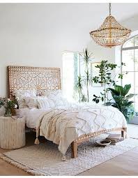 Bedroom With Natural Wood Tones And Plants Home Decor Bedroom Bedroom Design Bedroom Inspirations