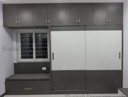 Bedroom Interior Grey White Sliding Wardrobe Settee Below Window Wardrobe Design Bedroom Bedroom Cupboard Designs Wardrobe Door Designs