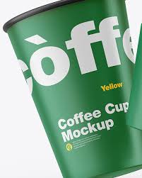 Free for personal and commercial use. Paper Coffee Cups Mockup In Cup Bowl Mockups On Yellow Images Object Mockups