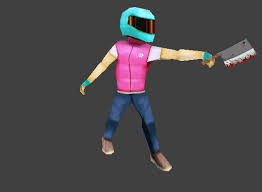 Pvanzorart Hotline Miami Biker Sweet Low Poly Models Hotline Miami Character Design