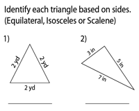 Classifying Triangles Based On Sides And Angles Worksheets