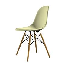 Es ist zu einem designermöbel geworden, mit dem wir unseren stil nach außen zeigen. Eames Fiberglass Side Chair Stuhl Dsw Filzgleiter Grosse Option 1 Farbe Parchment Ahorn Gelblich