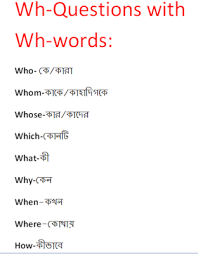 English Grammar In Bengali Wh Question In English Bangla English Grammar Wh Questions This Or That Questions English Sentences