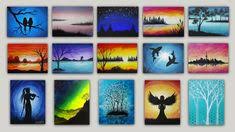 Free download 34 best quality landscape silhouette at getdrawings. 38 Silhouette Paintings Ideas In 2021 Silhouette Painting Painting Tutorial Painting