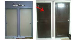 27 best desain pintu kamar mandi (pvc, kayu, aluminium. Makeover Pintu Bilik Yang Polos Tak Perlu Beli Pintu Mahal Impiana