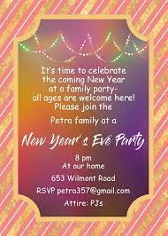 Family New Years Eve Party Invitations New Years Eve Invitations Party Invite Template Party Invitations