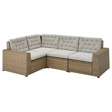 solleron modulaire hoekbank 3 zits buiten bruin kuddarna grijs ikea hoekbank meubel ideeen ikea