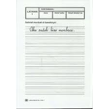 Maybe you would like to learn more about one of these? Buku Latihan Menulis Huruf Tegak Bersambung Kelas 1a Sd Mi Semester 1 Elevenia