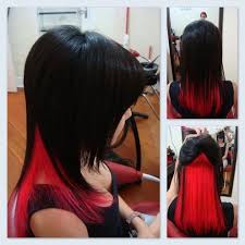 Red Hair Hair Color For Black Hair Peekaboo Hair Hair Color Underneath