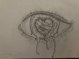 Eyes Broken Hearted Heart Drawing Broken Heart Drawings Broken Drawings