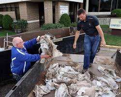 Eleva surveys damage as water recedes