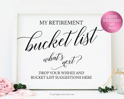 Bucket list cards for retirement. Retirement Wishes Advice For Retirementbucket List Suggestionsretirement Partyretirement Ideas Pink Floral Card Labels Paper Party Supplies Vadel Com