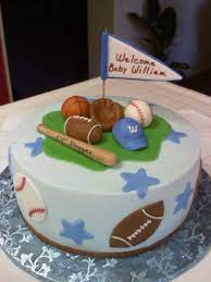 Small diaper cakes for baby shower, sports or any theme britchesbakery. Sports Themed Baby Shower Cake Baby Shower Baby Shower Cakes For Boys Baby Shower Cake Decorations Shower Cakes