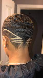 Interesting May Copy Something Similar Minus A Few Lines Short Hair Designs Hair Styles Short Natural Hair Styles