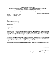 Contoh surat pernyataan sewa kendaraan 10. Contoh Surat Invoice Tagihan Proyek Pengadaan Tanaman Hias