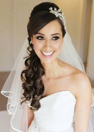Bride Hairstyle Long Hair Down Wedding Hairstyles For Long Hair Down With Veil Black Hair Wedding Hair Side Veil Hairstyles Wedding Hair Down
