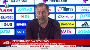 İha'nın haberine göre bir gazetecinin fenerbahçe'nin ligdeki durumu hakkındaki sorusuna da yanıt veren yalçın şunları söyledi Sergen Yalcin Zaferler Ancak Savasarak Kazanilir Fenerbahce 3 4 Besiktas 29 11 2020