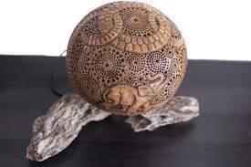 Lampe Personnalisable Lampe Calebasse Lampe Matiere Etsy Goruntuler Ile Suslemeler Vazolar