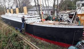 Man Builds 100 Foot Replica Of The Titanic In His Backyard Oddity Central Collecting Oddities Model Ship Building Titanic Ship Titanic