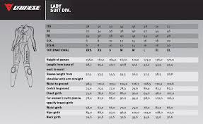 Dainese Motorcycle Jacket Size Chart Motomania Mobile