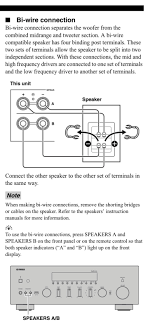 Bi Amp Connections On Front Speakers | Avs Forum