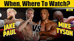 Mike Tyson Vs Jake Paul Live : Check Fight Week Schedule ... - YouTube