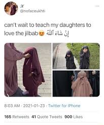 Pap outfit lebaran dong ini pap dari umi hehehe. Can T Wait To Teach My Daughters To Love The Jilbab Al And Wa Nofaceukhti Love The Am 2021 01 28 Twitter For Iphone Memes Video Gifs Cant Memes Wait