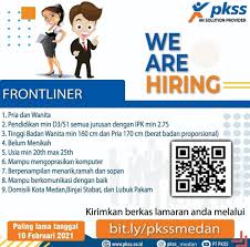 Kota denpasar juga memiliki sarana pelayanan kesehatan yang cukup baik di provinsi bali. Lowongan Kerja Frontliner Pkss Medan Februari 2021 Agustus 2021