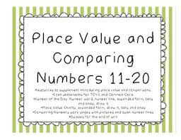 Place Value And Comparing Numbers 11 20