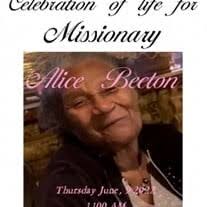 Alice Juanita Becton Obituary (2022)