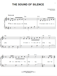 Download Easy Piano Sheet Music To The Sound Of Silence By Simon Amp Garfunkel And Print I Easy Piano Sheet Music Clarinet Sheet Music Piano Sheet Music Free
