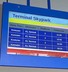 When you prebook your parking (at least 24 hours before you travel), you don't have to worry about getting a spot. Skypark Link Timetable Time Schedule In Malaysia Ktmb