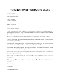 Your final paycheck for salary owed to you and. Sample Termination Letter For Cause