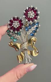 rhinestone brooch