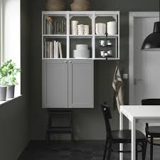 Buffets, servers, sideboards and cabinets buffets, dessertes et armoires. Enhet Wall Storage Combination White Grey Frame Ikea