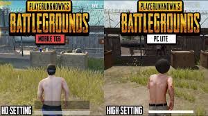 Perbandingan Pubg Mobile Tgb Hd Vs Pubg Lite Pc High Setting Youtube
