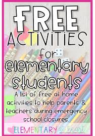 Printable Resources By Grade Level For At Home Activities That Do Not Require Technology The Activi In 2020 School Kids Activities School Closures Parents As Teachers