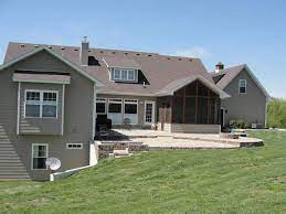 Retaining Walls And Walk Out Basement Details Custom Homes By Tompkins Homes And Development Basement House Plans Porch House Plans Walkout Basement