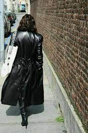 Pin On Leather Trench Coats